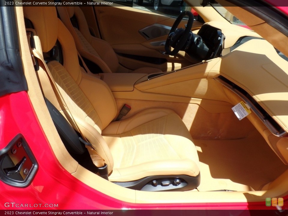Natural Interior Front Seat for the 2023 Chevrolet Corvette Stingray Convertible #144453814