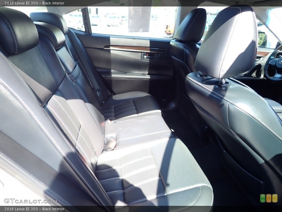 Black Interior Rear Seat for the 2016 Lexus ES 350 #144454618