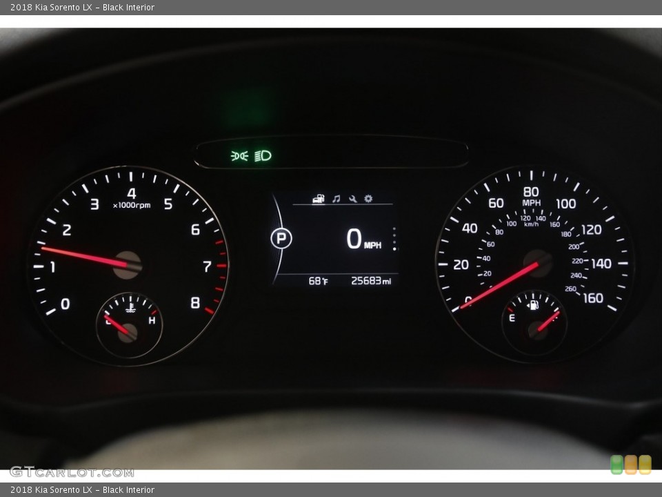 Black Interior Gauges for the 2018 Kia Sorento LX #144455254