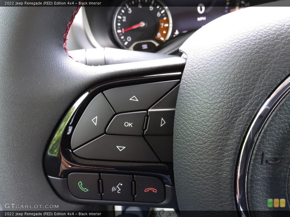 Black Interior Steering Wheel for the 2022 Jeep Renegade (RED) Edition 4x4 #144459970