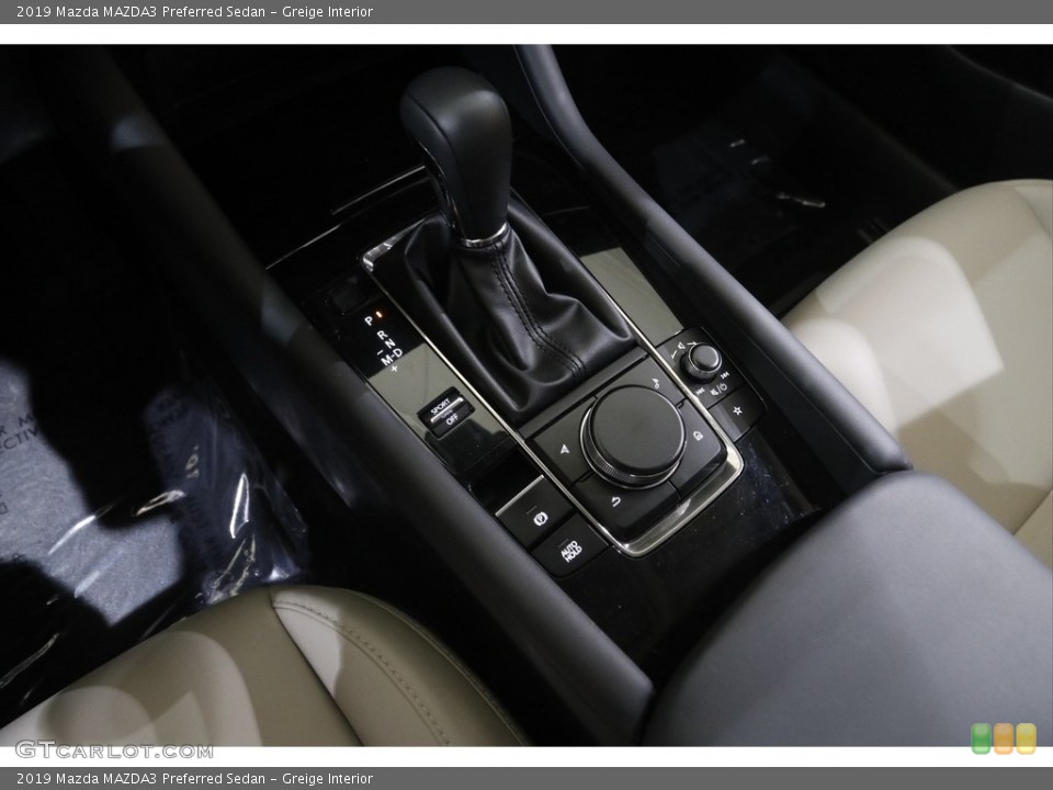Greige Interior Transmission for the 2019 Mazda MAZDA3 Preferred Sedan #144461578