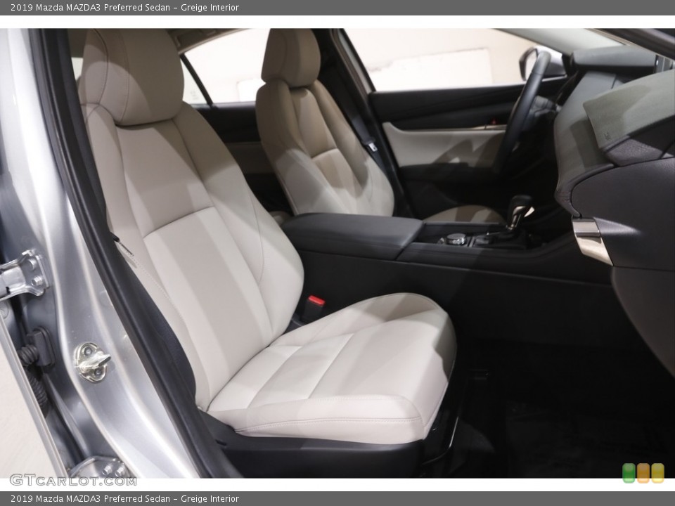 Greige Interior Front Seat for the 2019 Mazda MAZDA3 Preferred Sedan #144461608