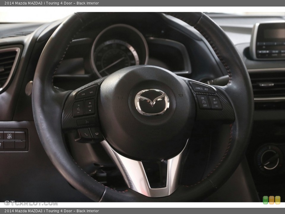 Black Interior Steering Wheel for the 2014 Mazda MAZDA3 i Touring 4 Door #144461848