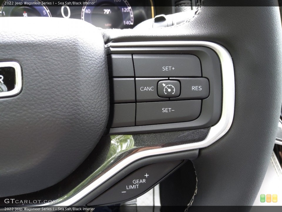 Sea Salt/Black Interior Steering Wheel for the 2022 Jeep Wagoneer Series I #144463309