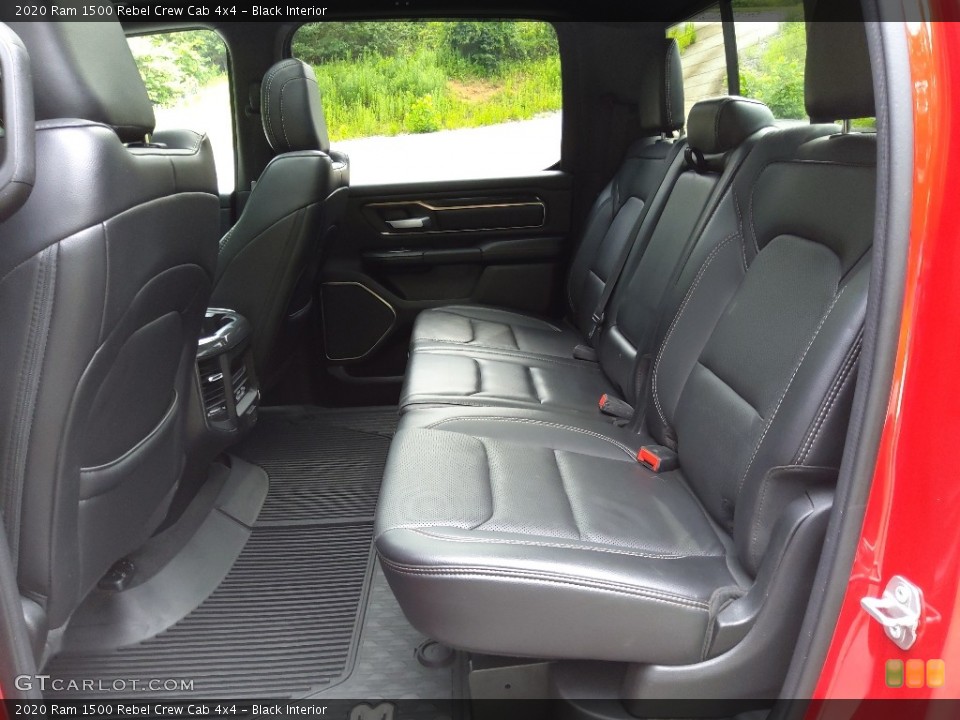 Black Interior Rear Seat for the 2020 Ram 1500 Rebel Crew Cab 4x4 #144466241
