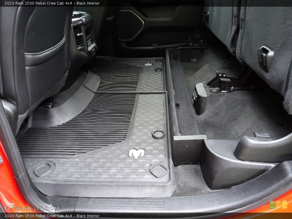 Black Interior Rear Seat for the 2020 Ram 1500 Rebel Crew Cab 4x4 #144466271