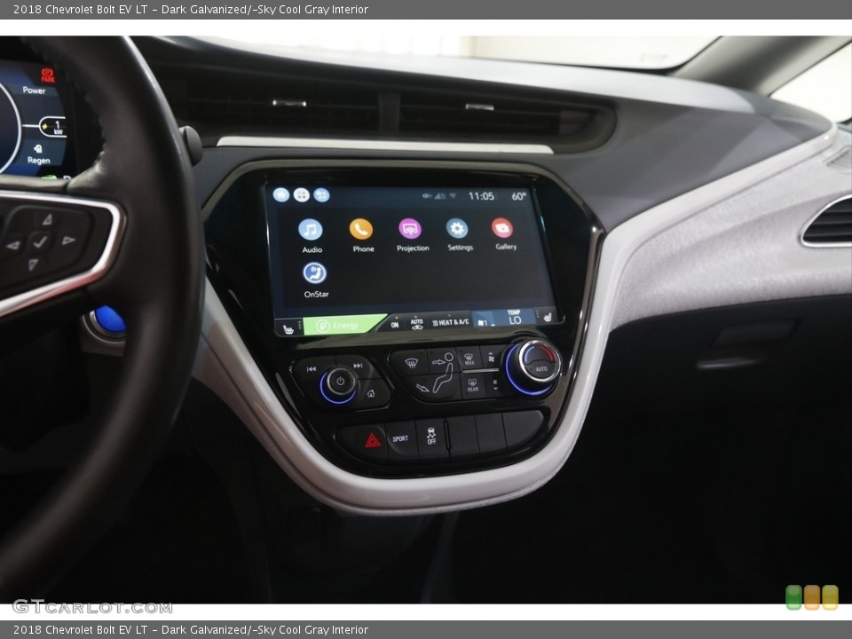 Dark Galvanized/­Sky Cool Gray Interior Controls for the 2018 Chevrolet Bolt EV LT #144467177