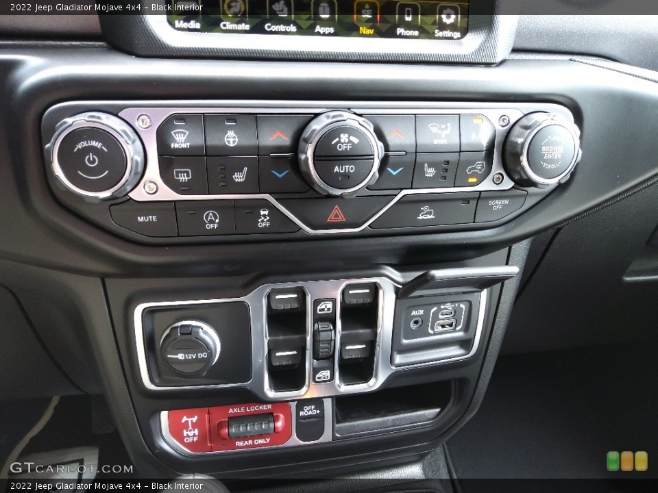 Black Interior Controls for the 2022 Jeep Gladiator Mojave 4x4 #144468434