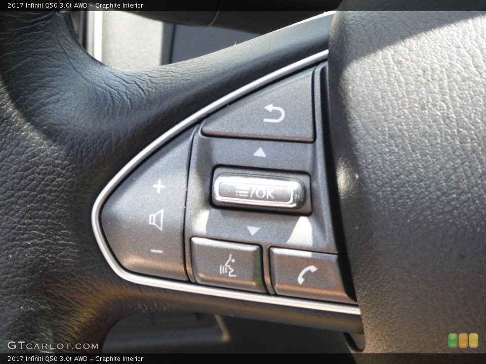 Graphite Interior Steering Wheel for the 2017 Infiniti Q50 3.0t AWD #144470081