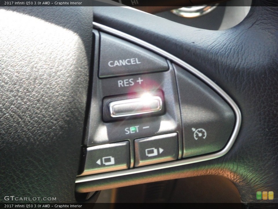 Graphite Interior Steering Wheel for the 2017 Infiniti Q50 3.0t AWD #144470101