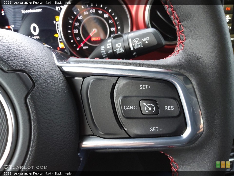 Black Interior Steering Wheel for the 2022 Jeep Wrangler Rubicon 4x4 #144471653