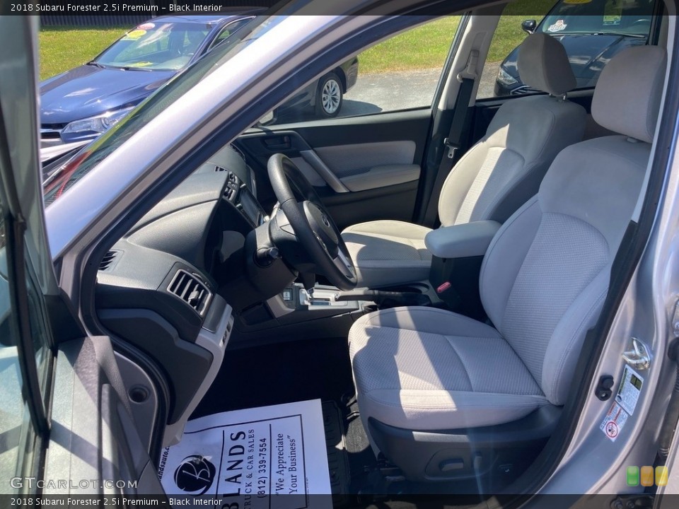 Black Interior Front Seat for the 2018 Subaru Forester 2.5i Premium #144471845