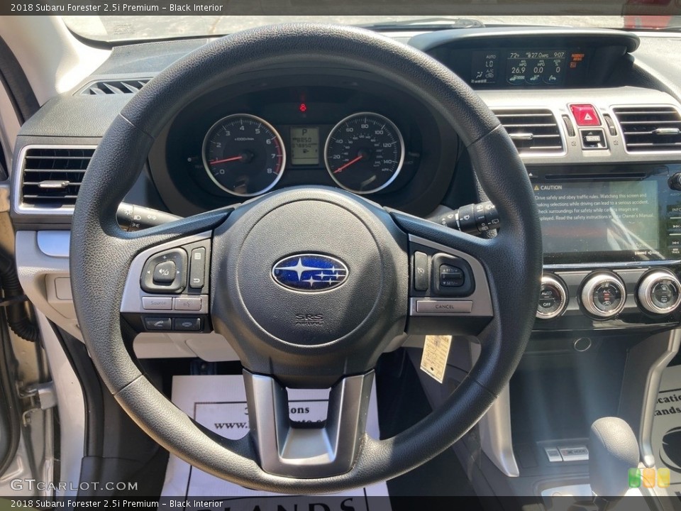 Black Interior Steering Wheel for the 2018 Subaru Forester 2.5i Premium #144471884
