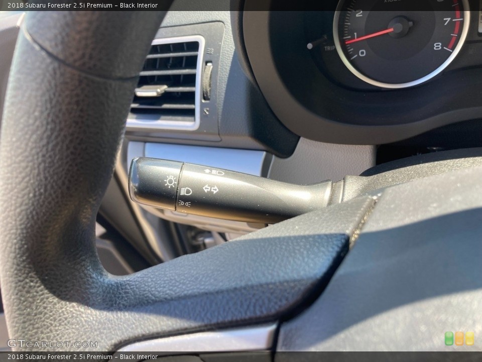 Black Interior Controls for the 2018 Subaru Forester 2.5i Premium #144471920
