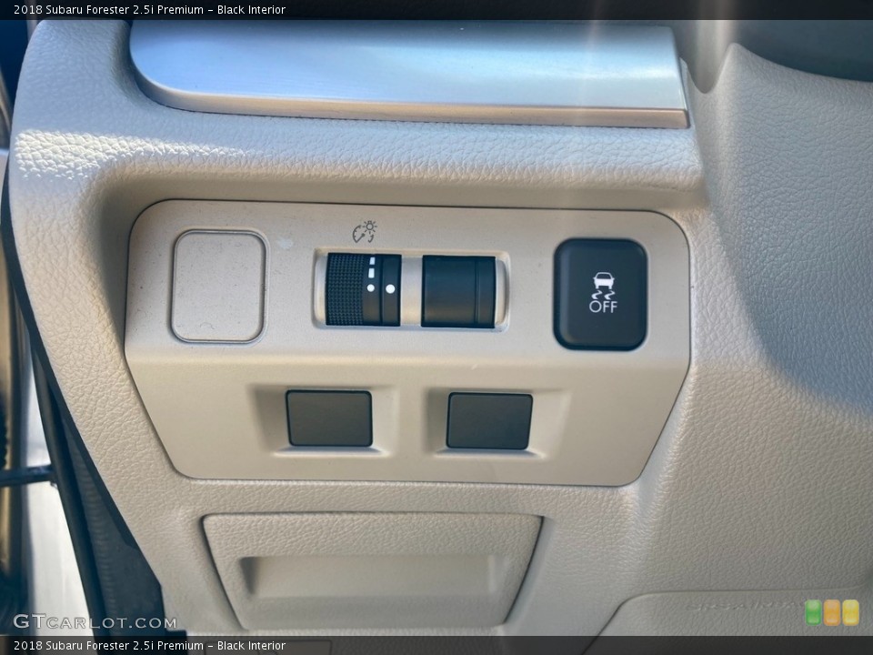 Black Interior Controls for the 2018 Subaru Forester 2.5i Premium #144471933
