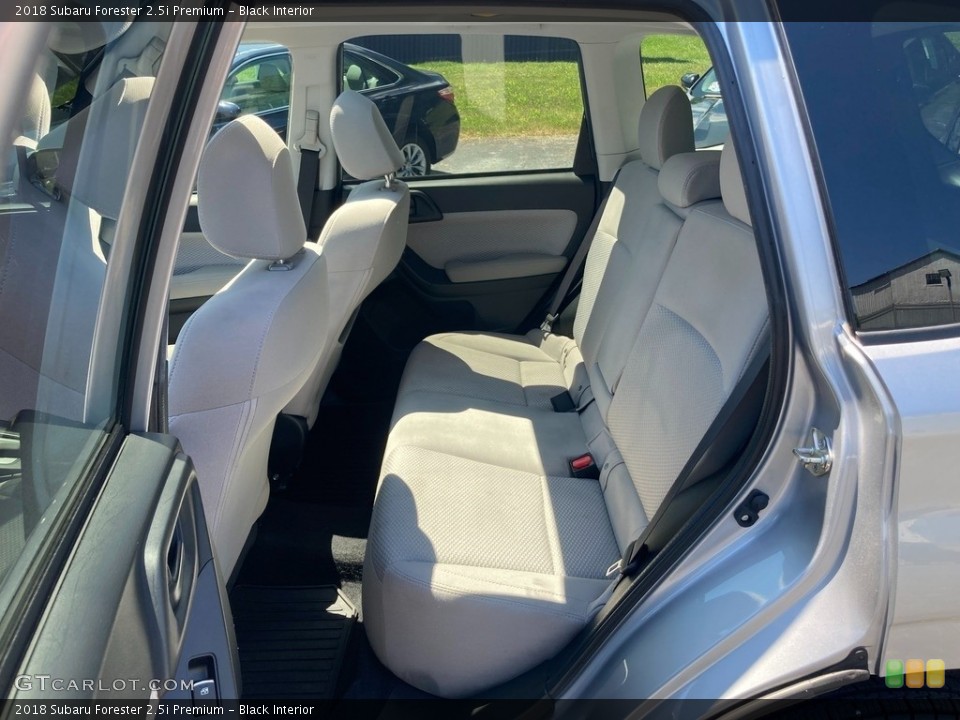 Black Interior Rear Seat for the 2018 Subaru Forester 2.5i Premium #144472037