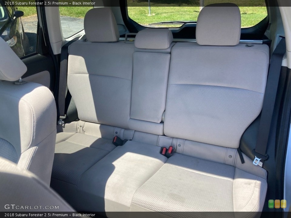 Black Interior Rear Seat for the 2018 Subaru Forester 2.5i Premium #144472044