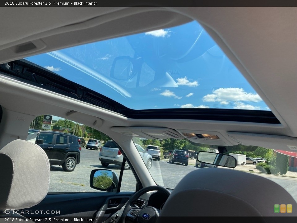 Black Interior Sunroof for the 2018 Subaru Forester 2.5i Premium #144472088