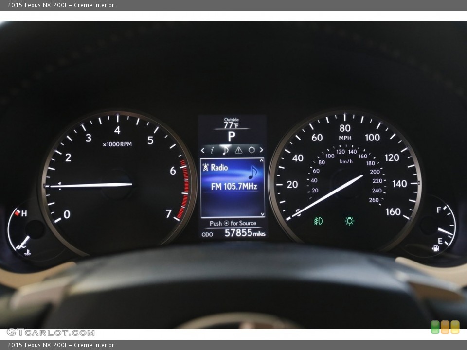 Creme Interior Gauges for the 2015 Lexus NX 200t #144473788