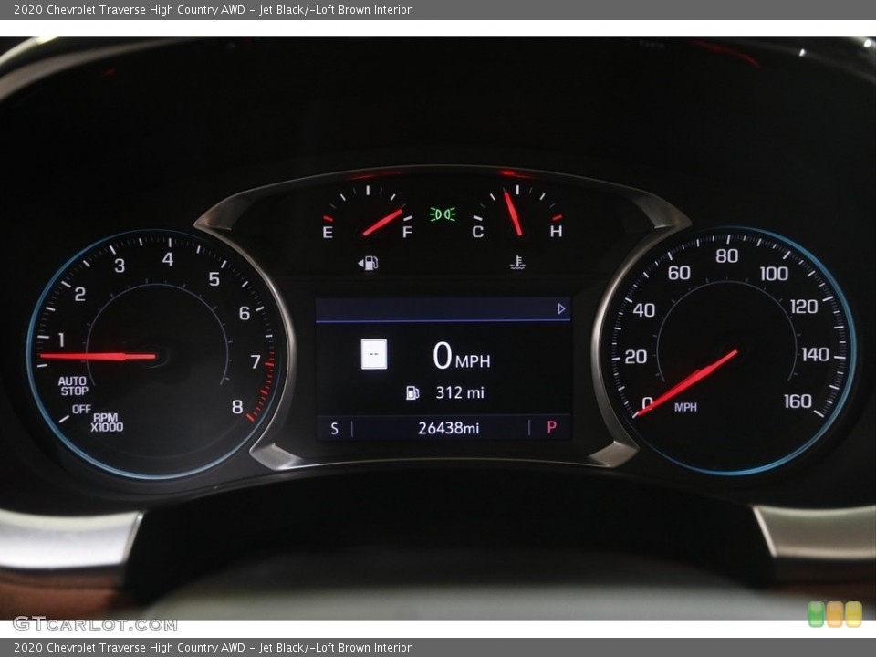 Jet Black/­Loft Brown Interior Gauges for the 2020 Chevrolet Traverse High Country AWD #144474190