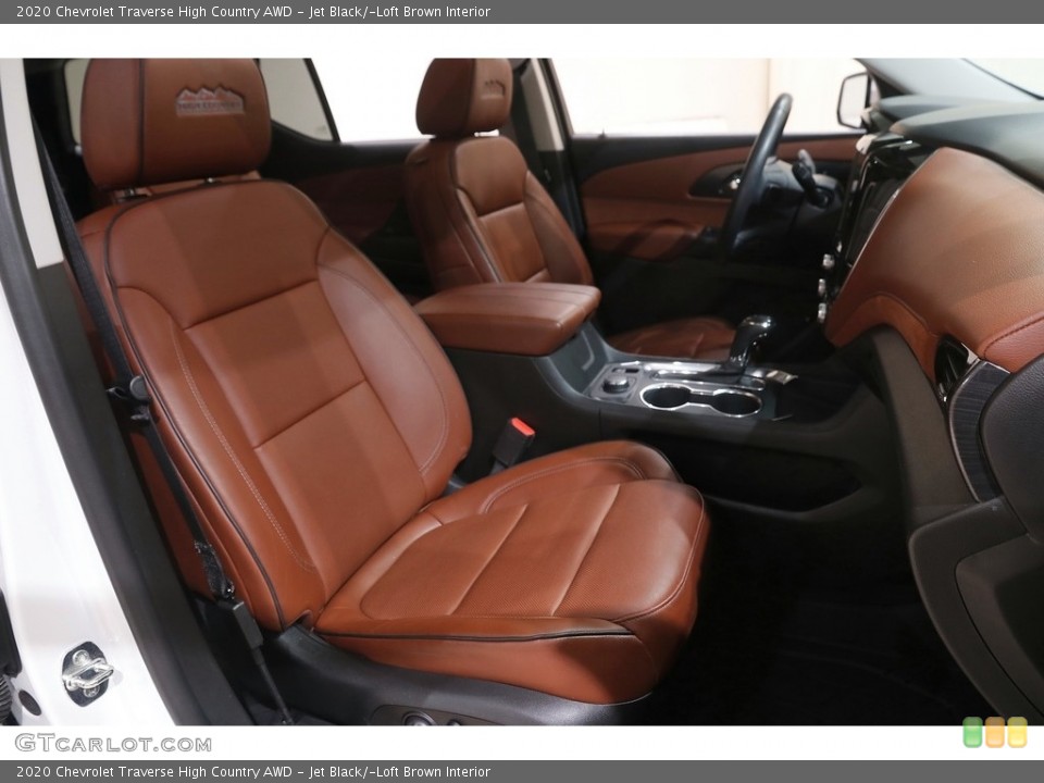 Jet Black/­Loft Brown 2020 Chevrolet Traverse Interiors