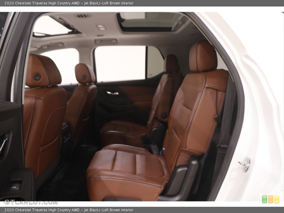 Jet Black/­Loft Brown Interior Rear Seat for the 2020 Chevrolet Traverse High Country AWD #144474424