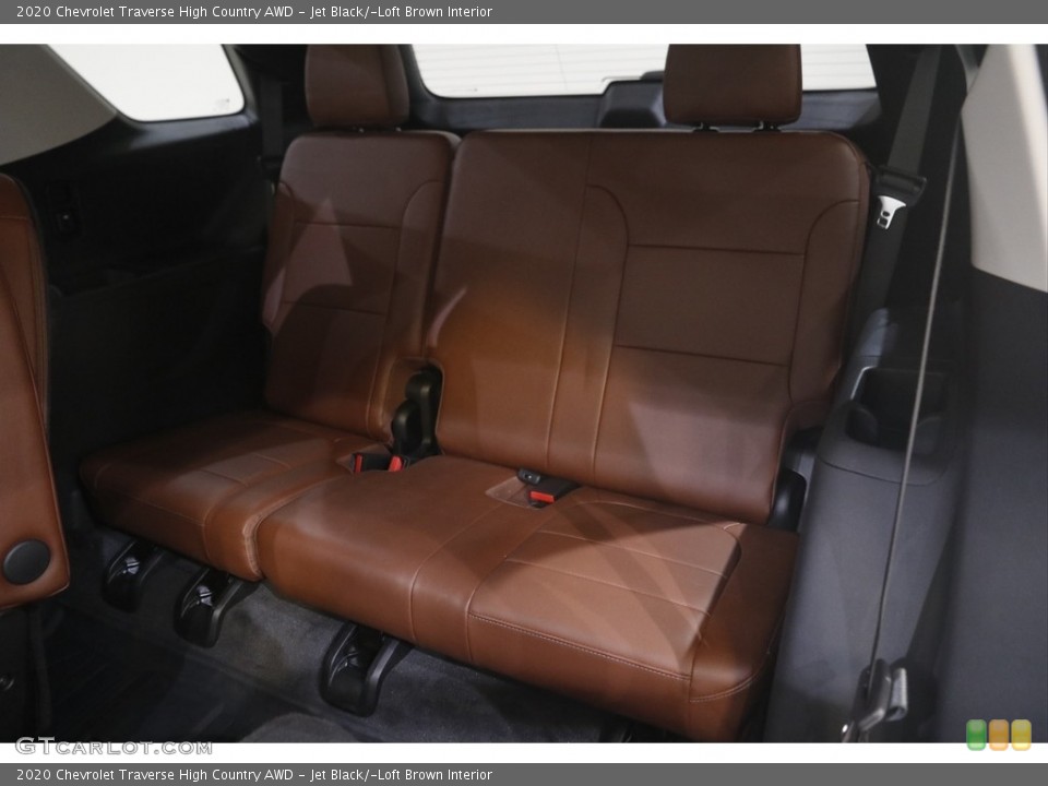 Jet Black/­Loft Brown Interior Rear Seat for the 2020 Chevrolet Traverse High Country AWD #144474439