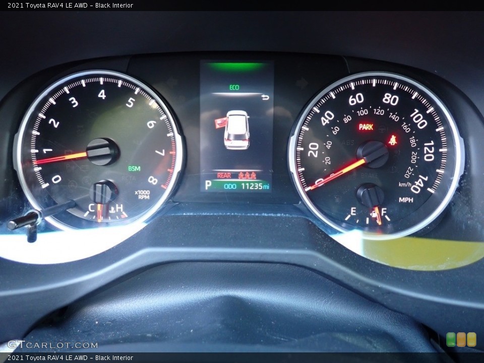 Black Interior Gauges for the 2021 Toyota RAV4 LE AWD #144475240