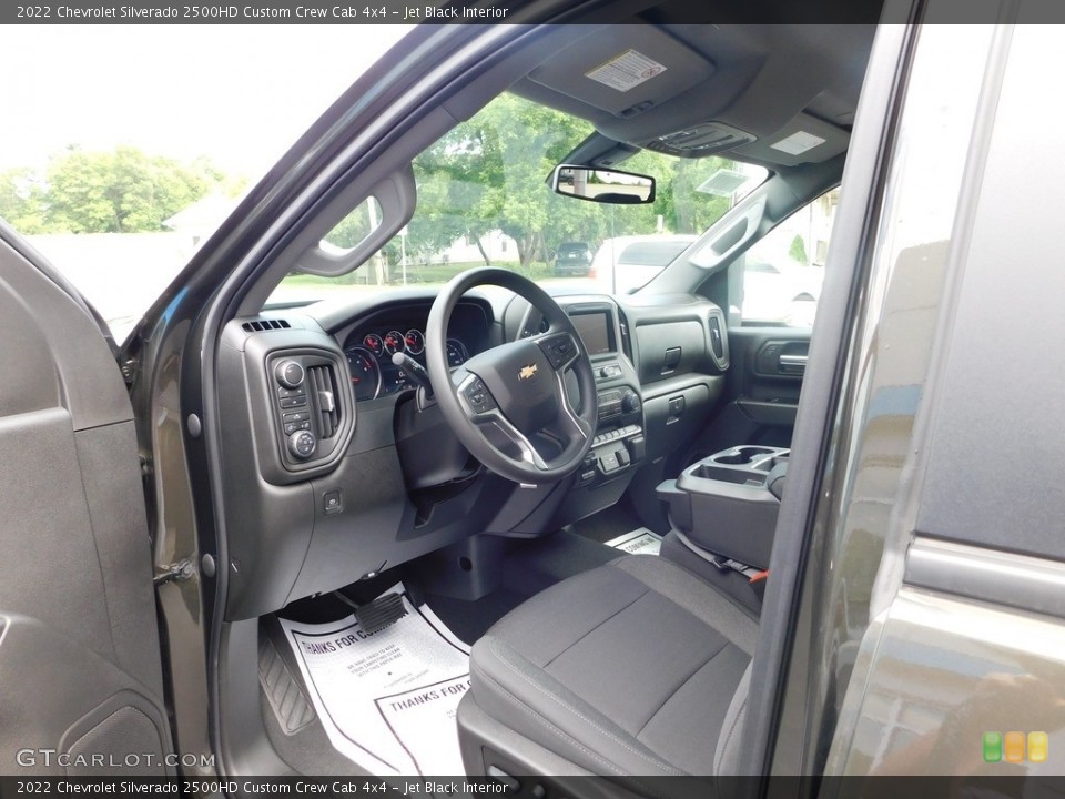 Jet Black Interior Photo for the 2022 Chevrolet Silverado 2500HD Custom Crew Cab 4x4 #144475549