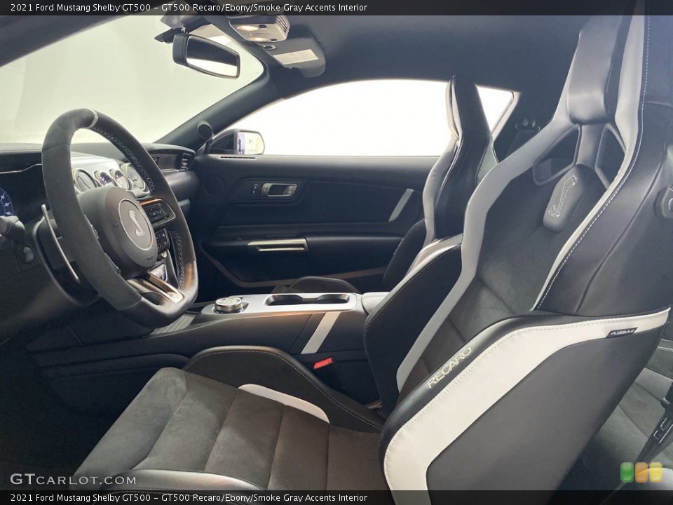 GT500 Recaro/Ebony/Smoke Gray Accents 2021 Ford Mustang Interiors