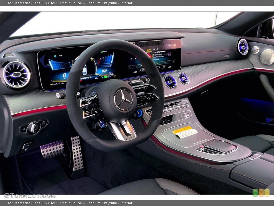 Titanium Gray/Black 2022 Mercedes-Benz E Interiors
