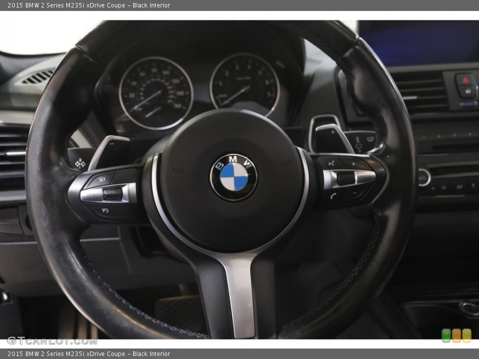 Black Interior Steering Wheel for the 2015 BMW 2 Series M235i xDrive Coupe #144478858