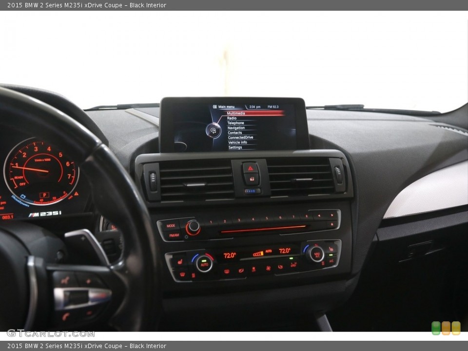 Black Interior Controls for the 2015 BMW 2 Series M235i xDrive Coupe #144478903