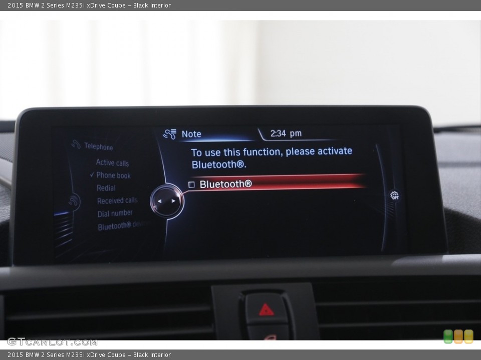Black Interior Controls for the 2015 BMW 2 Series M235i xDrive Coupe #144478948