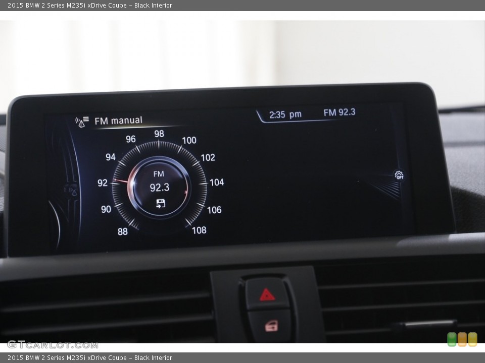 Black Interior Controls for the 2015 BMW 2 Series M235i xDrive Coupe #144478969