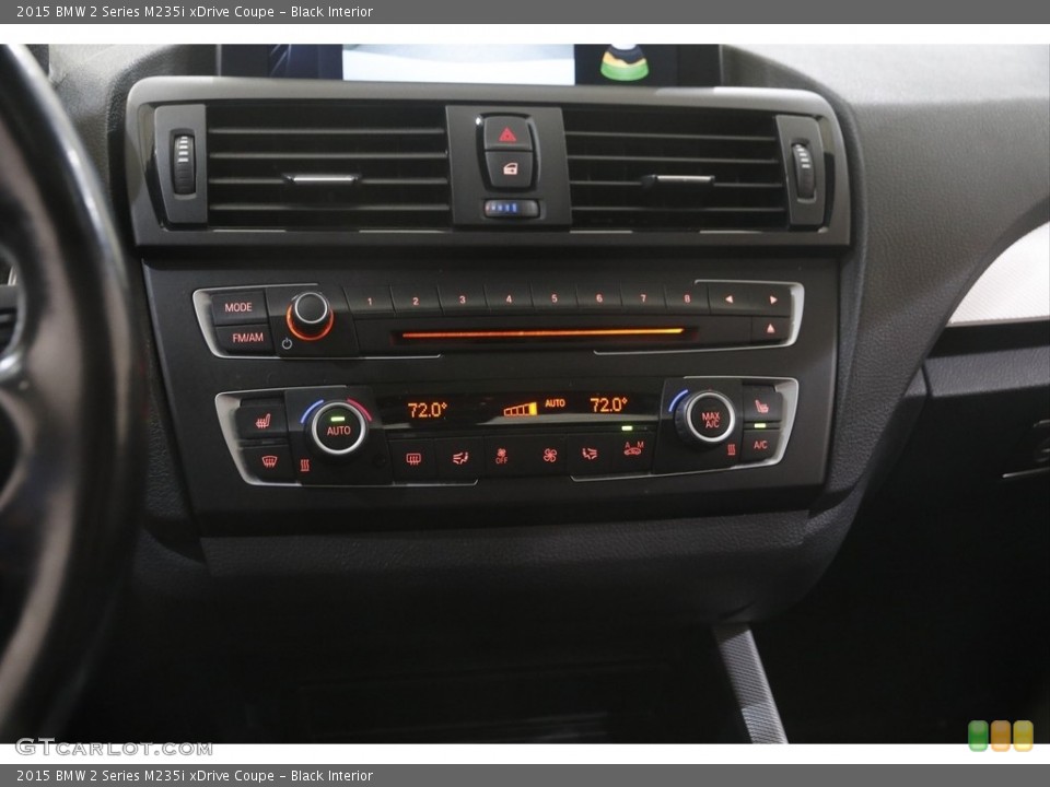 Black Interior Controls for the 2015 BMW 2 Series M235i xDrive Coupe #144479014