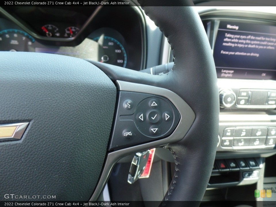 Jet Black/­Dark Ash Interior Steering Wheel for the 2022 Chevrolet Colorado Z71 Crew Cab 4x4 #144480247