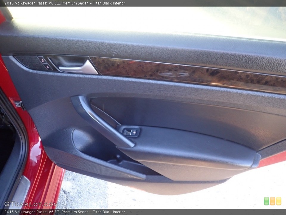 Titan Black Interior Door Panel for the 2015 Volkswagen Passat V6 SEL Premium Sedan #144480817