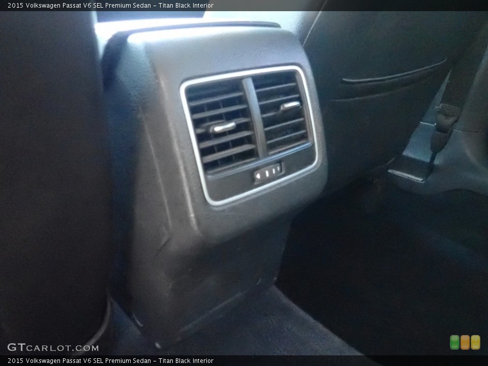 Titan Black Interior Controls for the 2015 Volkswagen Passat V6 SEL Premium Sedan #144480898