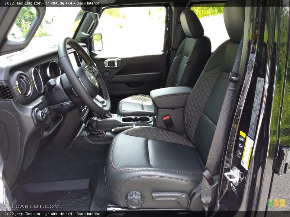 Black Interior Front Seat for the 2022 Jeep Gladiator High Altitude 4x4 #144481645