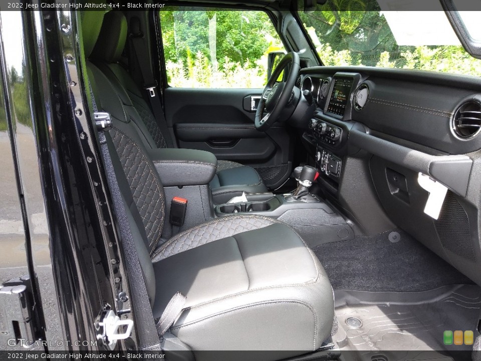 Black Interior Front Seat for the 2022 Jeep Gladiator High Altitude 4x4 #144481780