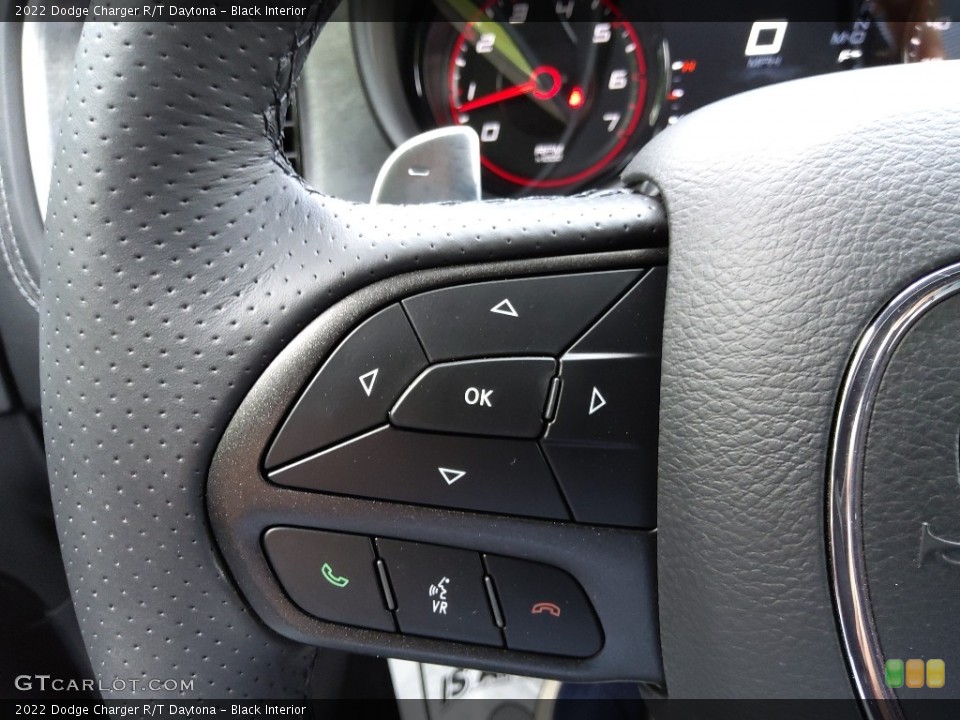Black Interior Steering Wheel for the 2022 Dodge Charger R/T Daytona #144482635