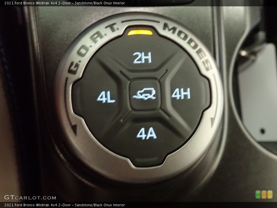 Sandstone/Black Onyx Interior Controls for the 2021 Ford Bronco Wildtrak 4x4 2-Door #144482815