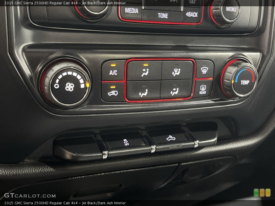 Jet Black/Dark Ash Interior Controls for the 2015 GMC Sierra 2500HD Regular Cab 4x4 #144487248