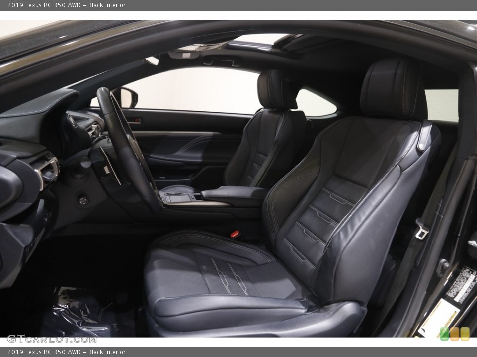 Black Interior Photo for the 2019 Lexus RC 350 AWD #144488460