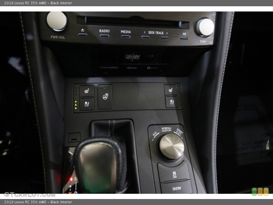 Black Interior Controls for the 2019 Lexus RC 350 AWD #144488658