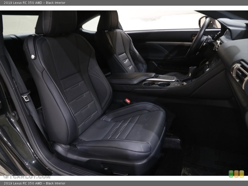 Black Interior Front Seat for the 2019 Lexus RC 350 AWD #144488679