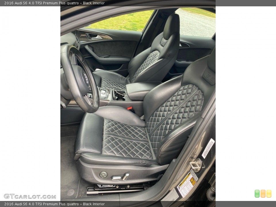 Black Interior Front Seat for the 2016 Audi S6 4.0 TFSI Premium Plus quattro #144488922