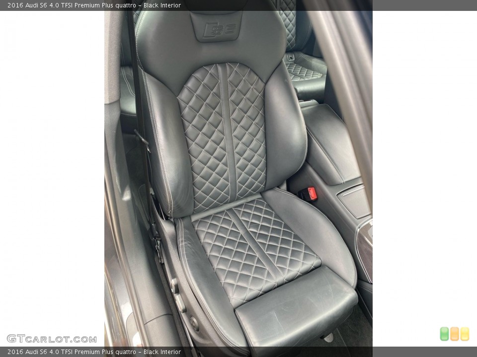 Black Interior Front Seat for the 2016 Audi S6 4.0 TFSI Premium Plus quattro #144488976