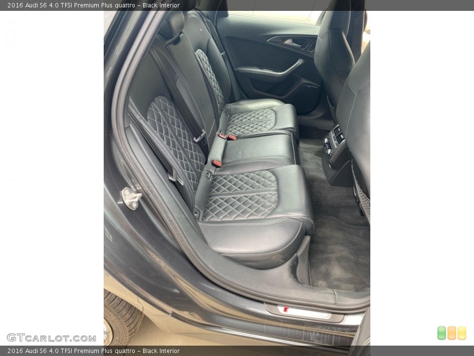 Black Interior Rear Seat for the 2016 Audi S6 4.0 TFSI Premium Plus quattro #144489000